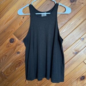 Free People Dark Green & Black Tank Top